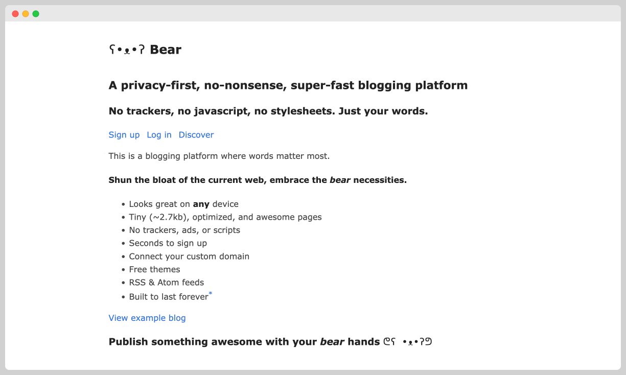 bearblog-home