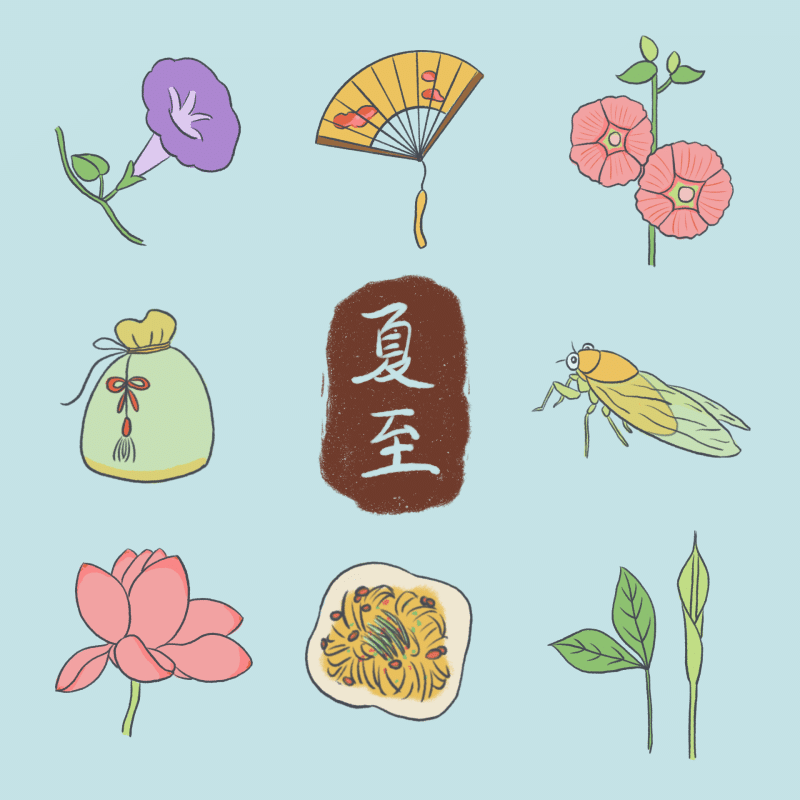 适合手账的二十四节气简笔画