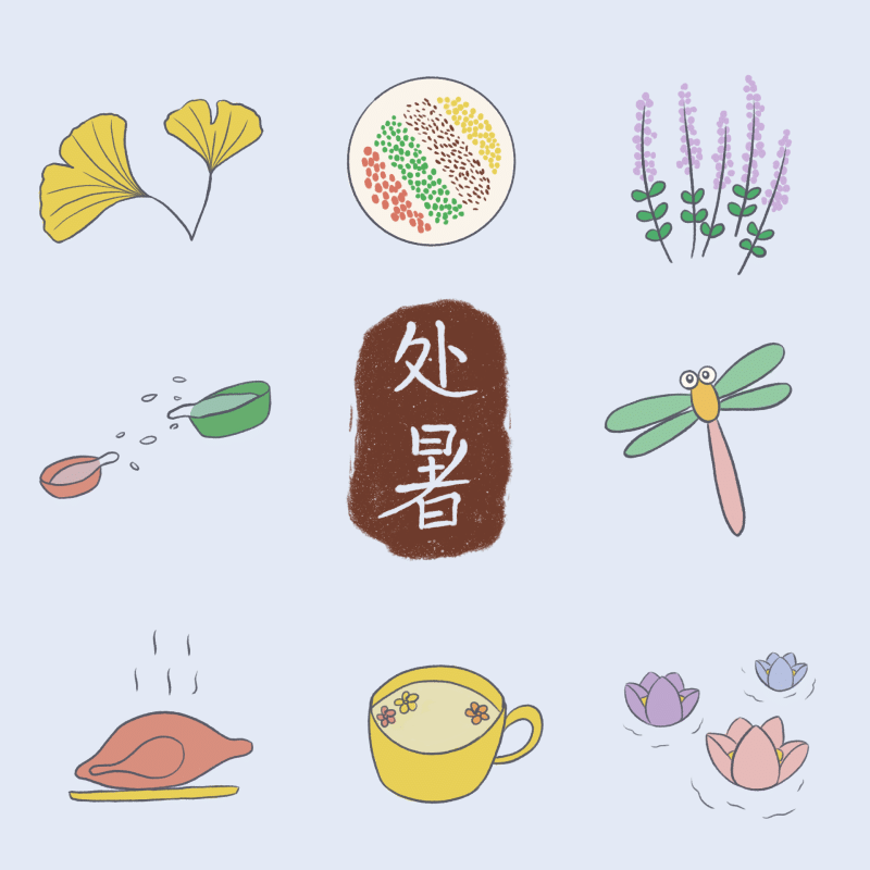 适合手账的二十四节气简笔画
