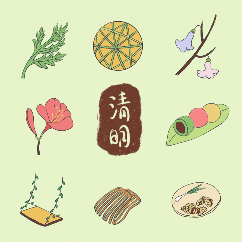适合手账的二十四节气简笔画