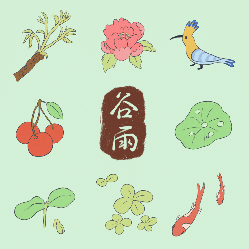 适合手账的二十四节气简笔画