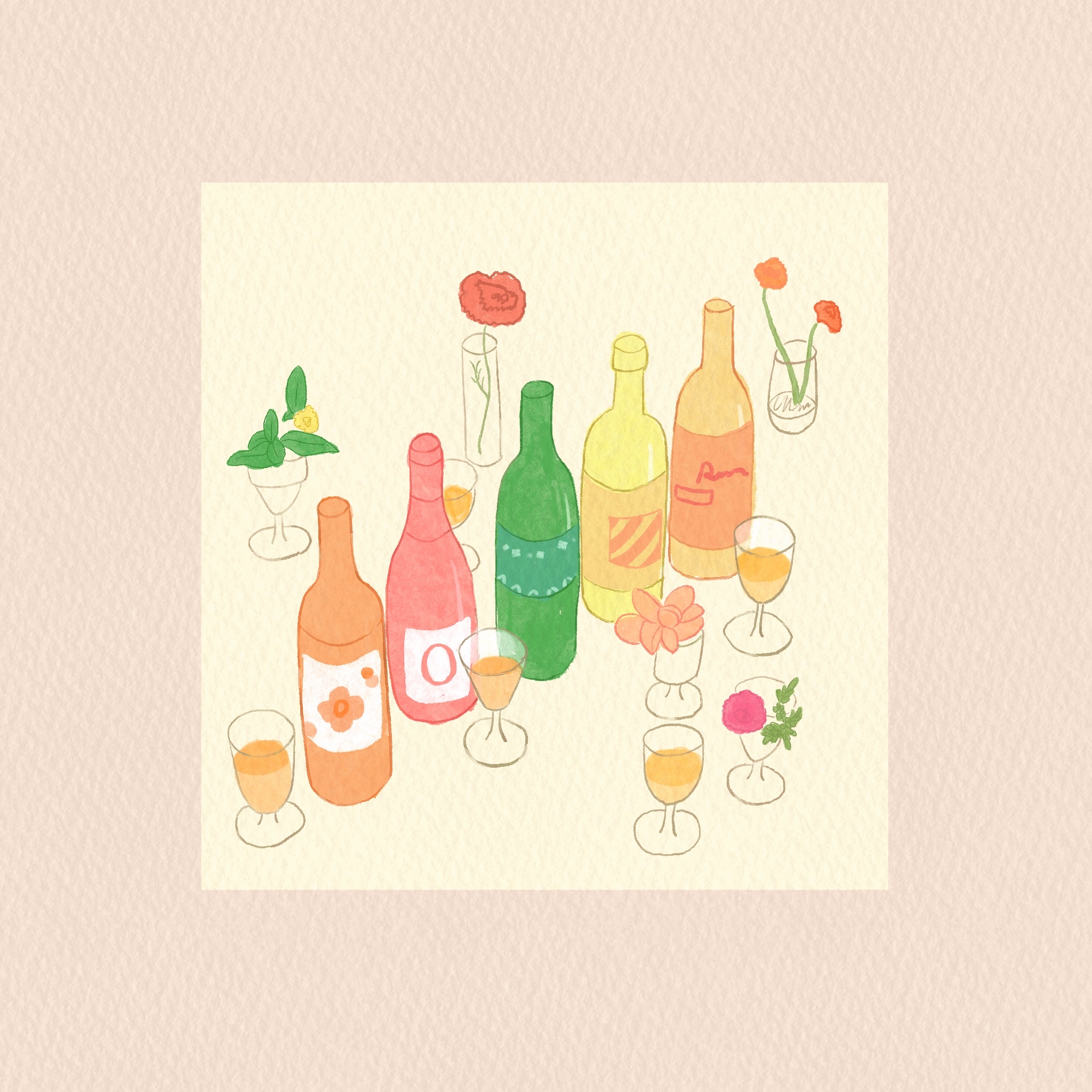 【插画】餐桌一角